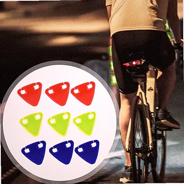 9 Bright Bicycle Reflectors, Multifunctional Reflective