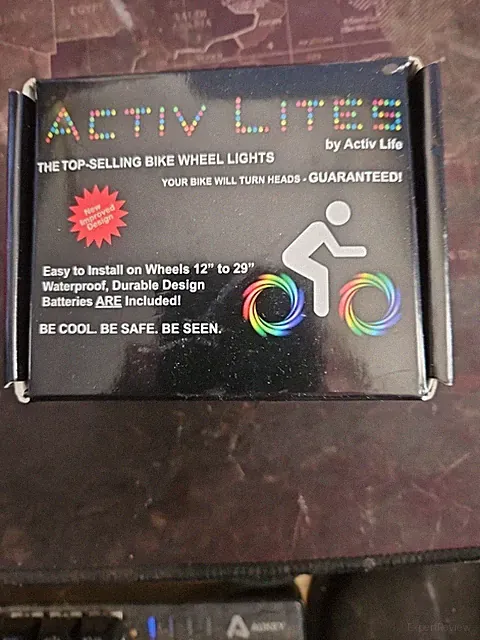 Activ Lites Bike Wheel Spoke Lights Colour Changing Cool Beach Cruisers- New