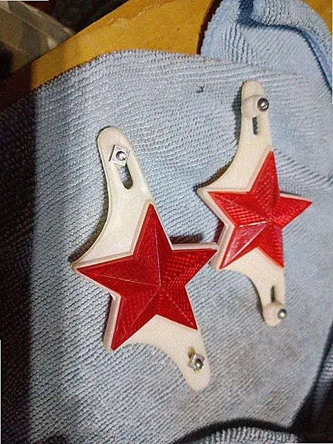 Bicycle Star Reflectors Cruiser Bmx