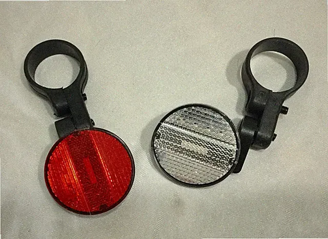 Cat Eye Bike 160 Round Front And Rear Reflector Set Includes Clamps 34.9