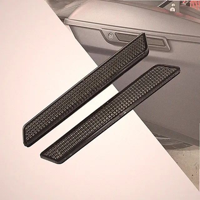 HDBUBALUS Motorcycle Reflectors Saddlebag Latch Covers Fit for Harley Touring St