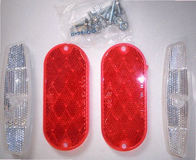 SET OF BRAND NEW BICYCLE REFLECTORS BIKE PARTS 398